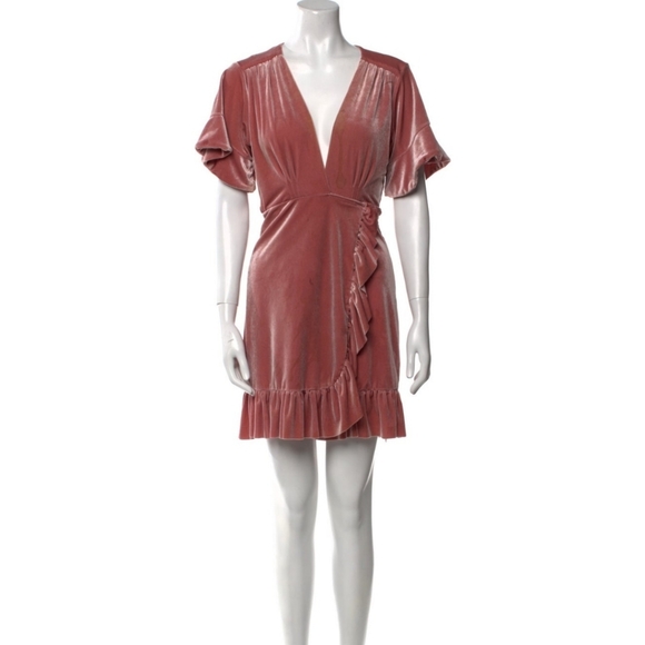 MISA Los Angeles V-Neck Mini Dress Size S - Picture 4 of 8